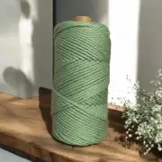 3mm 3ply Luxe Macrame Cord | AVOCADO GREEN | 100% Premium Cotton Melb Australia