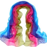 Fashion Lady Gradient Color Long Wrap Women's Shawl Chiffon Scarf Scarves GN