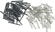KAISH 50pcs Bass Guitar Pickup Mounting Screws Pickup Springs Fits Precision P Bass Jazz J Bass Or P90 Soap Bar Pickups Black