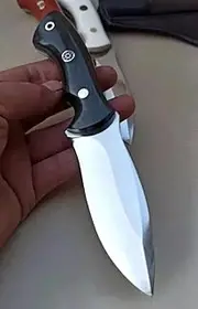 Handmade Camping Knife Hand Forged Micarta Handle Stainless steel Fixed Blade Knife for Hunting, Skinning Outdoor Camping Bushcraft Knife with Leather Sheath