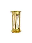2.5" Small Shiny Brass Hourglass (2 Pcs) - Seconds Timer, Vintage Nautical Decor