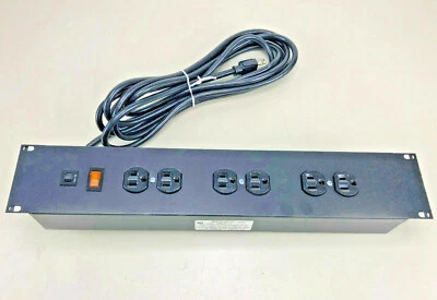 WABER 900CB-15 Rack Mount power strip / 6 outlets with on/off switch 15A NEW