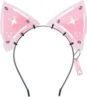 Blooshow Demen Headband with 3D Devil Horns 3D Light Devil Horns Headband (X Pink)