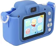 Jectse Kids Camera, Kids Digital Camera Multifunction 400mAh 2.0 Inch Display Portable Cartoon Dinosaur Design for Boys (Blue)