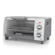 BLACK DECKER 4 Slice Countertop Toaster Oven with Air Fry Tech Even Toasting