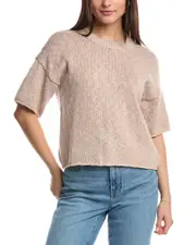 Stateside Cotton Linen-Blend Sweater