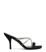 STRAPEZE CRYSTAL 85 SLIDE in BLACK for Women