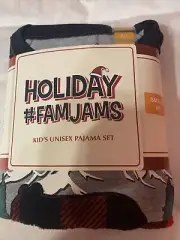 Holiday Pajama Set FamJams Christmas Unisex Kids Small 6/7 Fleece, Beary Cute