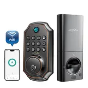 WiFi Smart Fingerprint Door Lock APP Control Keyless Deadbolt Biometric