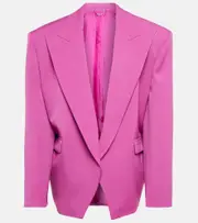 [Magda Butrym] Magda Butrym Oversized wool blazer AU 10 pink