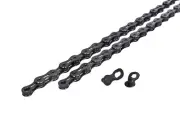 PYC Hollow-pin 11 Speed Bicycle Bike Chains for 11s Shimano/Campy/Sram use Black