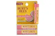 Burts Bees Pink Grapefruit Moisturizing Lip Balm Twin Pack by Burts Bees for Unisex - 2 x 0.15 oz Lip Balm