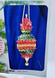 LeeWards RAINBOW SPARKLER Chandelier Vintage Sequin Bead Christmas Ornament Kit