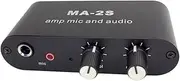 3.5mm Condenser Microphone Amplifier Headphone Amplifier Music Audio Preamplifier Mixing Board MA-2S
