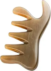 SAFIGLE 1Pc Ox Horn Guasha Comb Durable Scraping Board for Massage Therapy Lightweight Ox Horn Tool for and Enhanced Blood Flow present for Friends