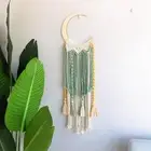 Macrame Wall Hanging Bohemian Woven Tapestry for Dorm Apartment Nursery Room