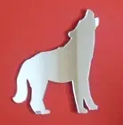 Alsatian Dog Howling Shaped Mirrors (Shatterproof Acrylic mirrors Several Sizes)