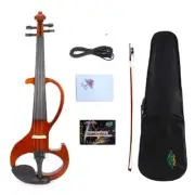 Advanced 4/4 Full Size Electric Violin Kits With Case and Bow,Professional