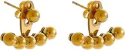 Ear Studs Stainless Steel Bead Stud Earrings Waterproof Jewelry Metal 18K Fashion Earrings Ear Stud