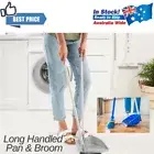 Long Handle Dust Pan Set Household Sweeping Cleaning Dustpan Brush Broom
