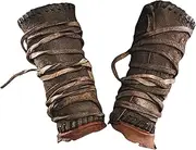 Generisch Medieval Arm Bracers, Pair of Arm Guards, 380 g Faux Leather Wrist Cuff Bracelet, Arm Armour Cuff, Punk Renaissance Accessories, Arm Guards