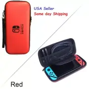 Nintendo Switch Carrying Case Portable Travel Protective Hard Bag with Logo Red