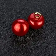 LIBERGA 100 Pcs 10mm Small Buttons with Shank, Faux Pearl Decorative Sewing Button for Wedding Dress, Cardigans, Shirts, Craft Projects