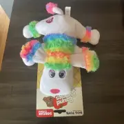 Hasbro Pound Puppies Rainbow Plush Squeak & Crinkle Dog Toy RARE Retro 80’s Kid