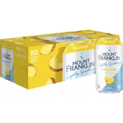 Mount Franklin No Sugar Lightly Sparkling Pineapple Water Cans 375mL x 10 pack