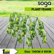SOGA Plant Climbing Frame Tube Garden Trellis Vine Rack Plant Support 150cm