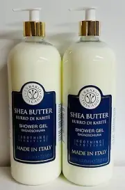 2-Pack Erbario Toscano ~ Soothing Shower Gel with Shea Butter 33.8 fl oz Each