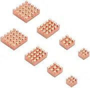 Mellisso 2Set Heat Sink Metal Copper Heatsink Passive Cooling Pad Heat Dissipation Radiator for Model B