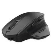 Hxsj T28 6 Buttons 2400 Dpi 2.4G Wireless Vertical Ergonomic Rechargeable Mute Mouse With Usb Receiver and Charging Cable(Black)