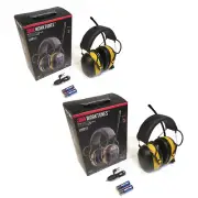 (2-Pack) Peltor Hearing Protection Headphones w/ Batteries for Construction Site