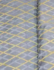 1.5 Yards+ Vintage Spun Rayon Blue Yellow Home Decor Fabric David Dash 1975