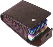 [DEARMAMY] Men's Cardbag Present for Men Wallet Buckle Storage Bag Certificate Fashion Pu Leather