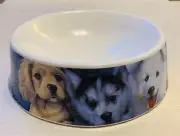 Howie's Hearts Ceramic Dog Bowl Cute Puppies Terrier Collie Labrador Husky Ect