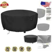 60 Inch Waterproof Fire Pit Cover - Durable 600D Oxford for Outdoor Protection
