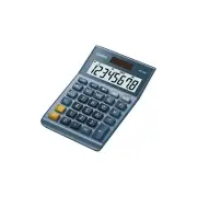 Casio MS80B 8-Digit Battery & Solar Basic Calculator Blue (MS80B-BU) MS-80B-BU