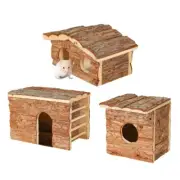 Small Animal Hideouts Cabin Shelter House Scratchproof Hamster Playhouse