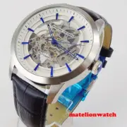 PAGANI Design Skeleton 43mm Automatic Men's Wristwatch Leather Strap Mechanical