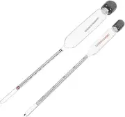 BUGUUYO 2-Piece Milk Hydrometer Set for Lactate Measurement Compact Portable Kitchen Tool