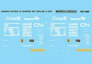 Microscale HO Scale Decals: Canadian National Manitoba 40' Boxcar (1985) with...