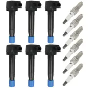For 2009-2015 Honda Pilot Acura RDX 3.5L V6 6* Ignition Coils & 6* Spark Plugs (for: Honda)