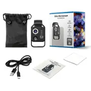 200x Magnification Zoom,Nano Zoom 200x,Nano Zoom For iPhone,Nanozoom Cell Phone Lens Black