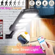 US Solar Power 213 LED Light PIR Motion Sensor Outdoor Security Lamp Wall Garden