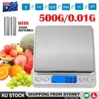 NEW 500g 0.01 DIGITAL POCKET SCALES JEWELLERY ELECTRONIC milligram micro mg AU