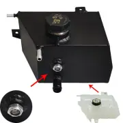 For Ford Ranger Mazda BT-50 BT50 Alloy Aluminum Coolant Overflow Expansion Tank (for: Mazda)