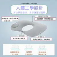 在飛比找PChome24h購物優惠-U型枕 自動充氣護頸枕 旅行用飛機枕 脖枕