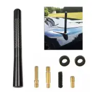 Antenna Mast Car Mini AM/FM radio 4.7" CarbonFiber Black For CHEVROLET Universal